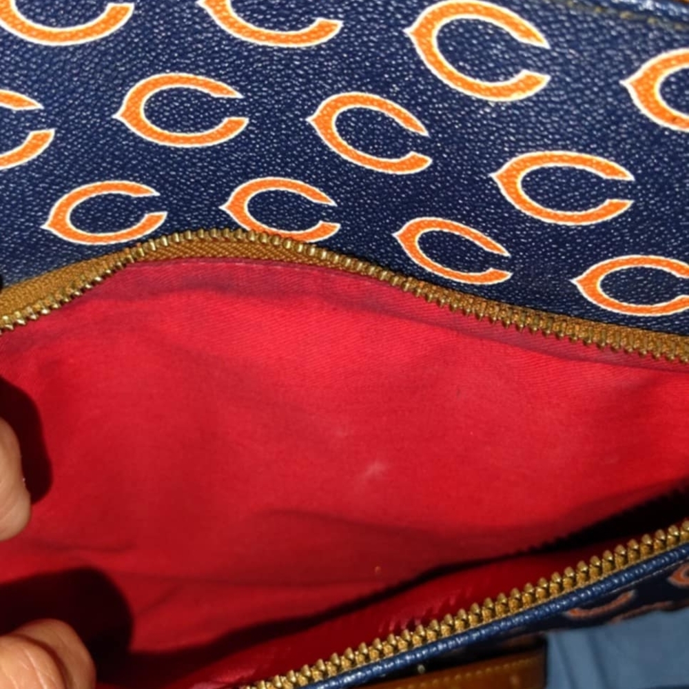 Dooney & Bourke Navy and Orange Crossbody Bag - Picture 4 of 6
